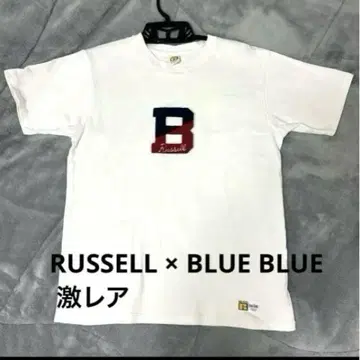 레어 러셀 블루블루 콜라보 티셔츠 XL