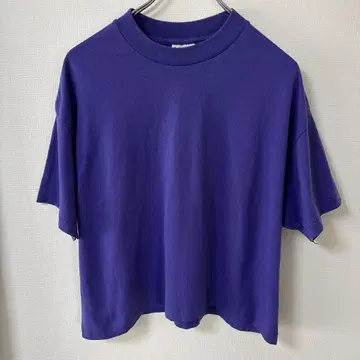 90s USA제 빈티지 SUNBELT 반팔 티셔츠 무지 숏 기장
