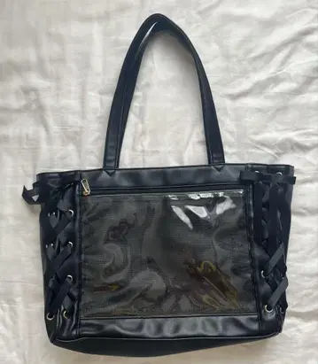 WEGO 레이스업 이타백 S A4 블랙