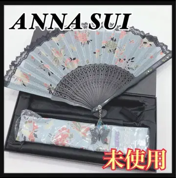 ANNA SUI 꽃무늬 부채 미사용