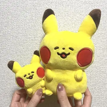 피카츄 카나헤이 봉제 인형과 마스코트 체인 세트