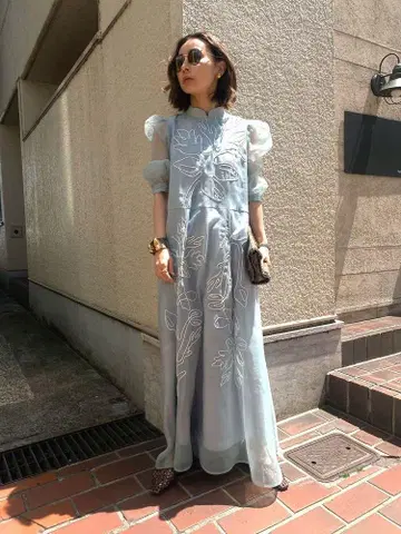 아메리 메디 포레스트 자수 드레스