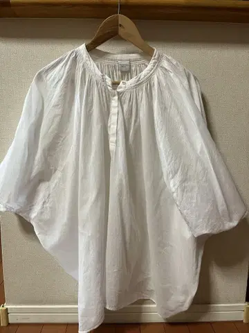 어반 리서치 도어스 코튼 롤업 슬리브 블라우스