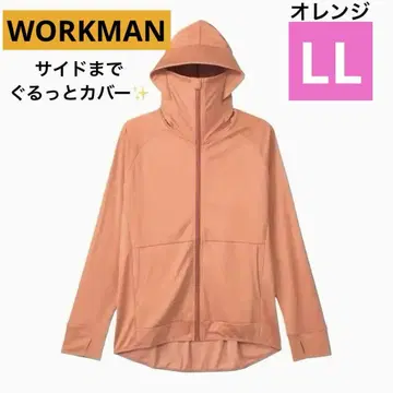 워크맨 쿨 UV 선쉐이드 후드티 오렌지 LL