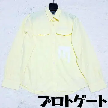 프로토 게이트 셔츠 XXL 노랑 컬러 골프웨어 버튼 다운 빅 사이즈