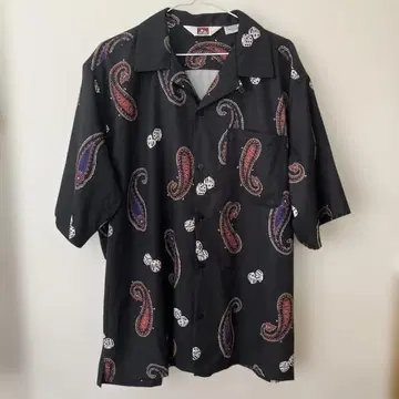 BEN DAVIS 페이즐리 무늬 반팔 셔츠 L XL 사용 가능