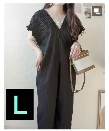 새상품 시마무라 Laxdantia 셔링 살로펫 L 블랙