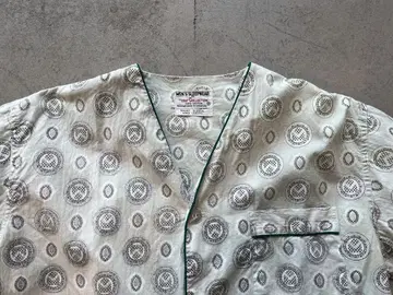pajamas shirt 미국 빈티지 의류 노카라 반팔 셔츠 빈티지