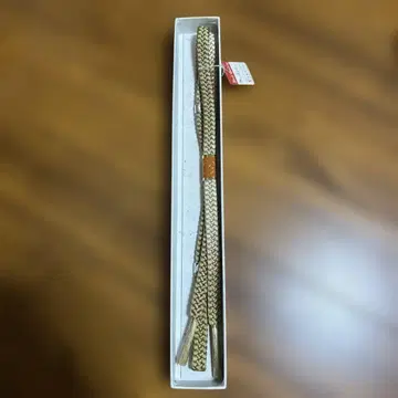 기모노 골드 컬러 뜨개질 오비 약 100cm 박스형 정가 14800