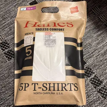 Hanes ComfortSoft 반팔 V넥 티셔츠 5장 세트 M