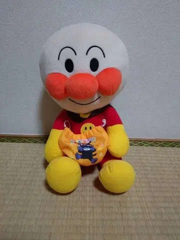 가자! 호빵맨 나카요시 복조리 봉제 인형 LL 호빵맨