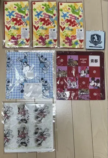 디즈니 레트로 손수건 등 다양한 상품 7종