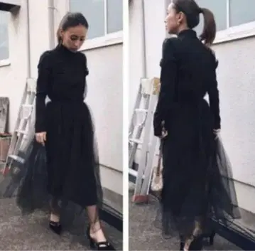 ROMANTIC TULLE DRESS 블랙