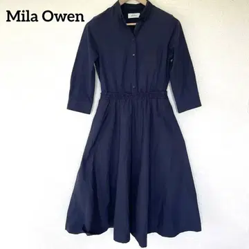 Mila Owen 미라 오웬 롱 원피스 사이즈 1 네이비 A 라인
