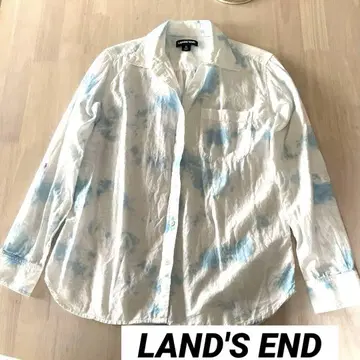 LAND'S END 랜즈엔드 타이다이 긴팔 셔츠 여성용 M