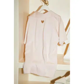 epine half zip big tee 핑크