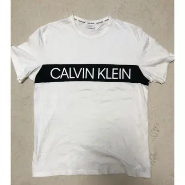 CALVIN KLEIN 로고 티셔츠 화이트
