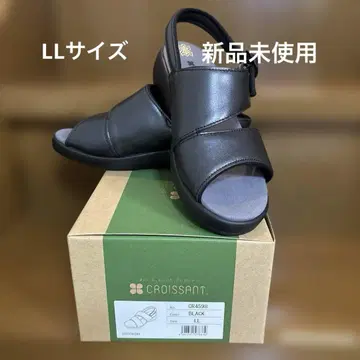 새상품 가죽제품 샌들 LL 블랙