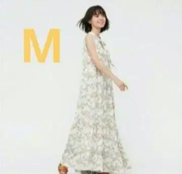 M 사이즈 새상품 택 포함 폴 앤 조 유니클로 티어드 원피스 화이트