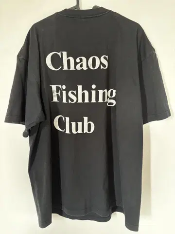 chaos fishing club 티셔츠 블랙 XL