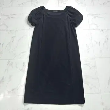 에스트네이션 [세탁 가능] 저리 원피스 주름이 잘 생기지 않는 블랙 검정