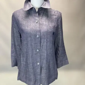 린넨 반소매 셔츠 린넨 100% Aquascutum