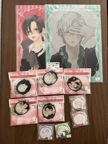 우루와시노 요이노키 복권 메이트 클리어 파일 캔뱃지 아크릴 키링