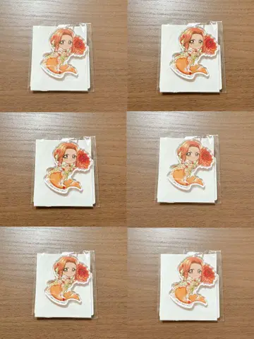 피치피치 피치 제비뽑기 도 C상 아크릴 키링 사라 6개 세트