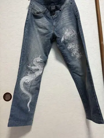 일본풍 패턴 데님