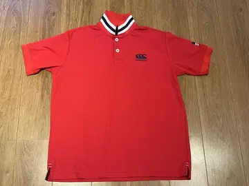 캔터베리 빨간색 피케 셔츠 XL