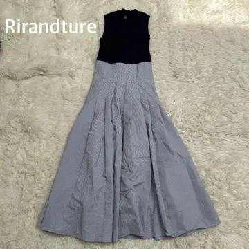 Rirandture 리랜드트루 슬리브리스 롱 플레어 원피스
