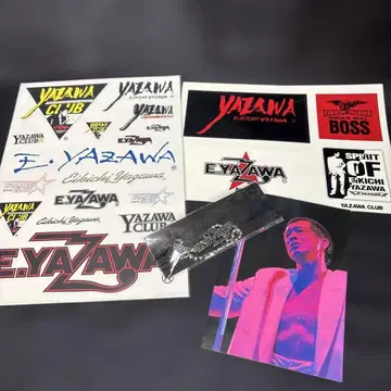 야자와 에이요시 YAZAWACLUB 스티커 세트 스트랩 포함