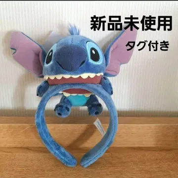 디즈니 리조트 한정판 스티치 봉제 인형 머리띠