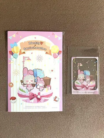 제5인격 산리오 혜택 엽서 미니 클리어 카드 응원단