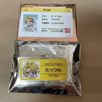 컬러풀 피치 타츠카 파라다이스 학생증 명찰 배지 카라피치