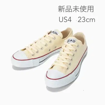 미사용 새상품 컨버스 올스타 23cm US4 아이보리 스니커즈