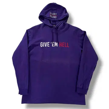 쿠티 프로덕션 GIVE EM HELL 후드티 퍼플 M