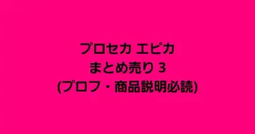 프로세카 에피카 묶음 판매 3