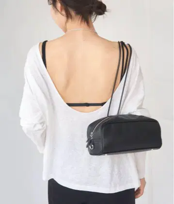 IENA ROUGH COTTON BACK OPEN 보트넥 롱 T