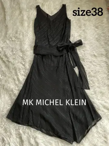 미쉘클랑 블랙 V넥 드레스 세트업 상하의 별도