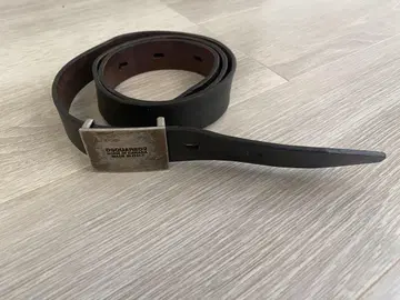 DSQUARED2 블랙 가죽 벨트