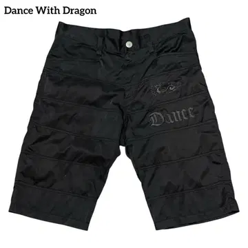 Dance With Dragon 하프 팬츠 골프 팬츠 블랙 3