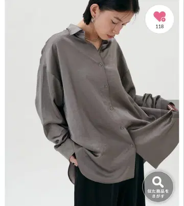 LARUTA 드레이프감 돌먼 미들 셔츠