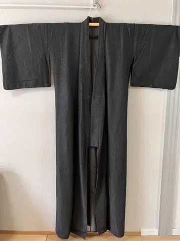 블랙 데님 기모노