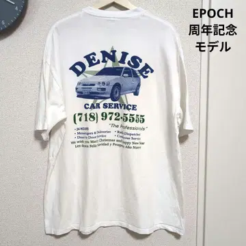EPOCH x DENISE CAR SERVICE 프린트 T 화이트
