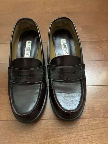 HARUTA 다크 브라운 로퍼 통학