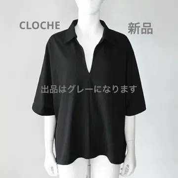 택 포함 새상품 CLOCHE 크로셰 크로셰 땀 얼룩 방지 넉넉한 실루엣