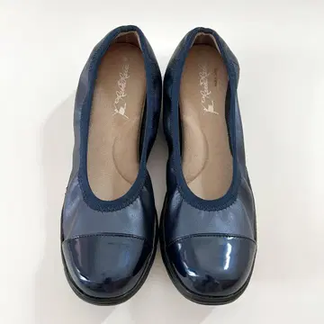 미사용 RakkuRakku 하늘을 나는 펌프스 24cm 네이비 랙랙
