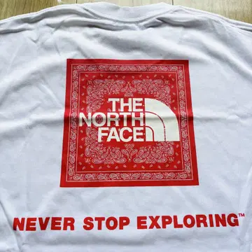 THE NORTH FACE 반다나풍 로고 티셔츠 새상품