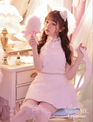 고양이 코스프레 TAILOR mew 테일러 뮤 화이트 M 사이즈